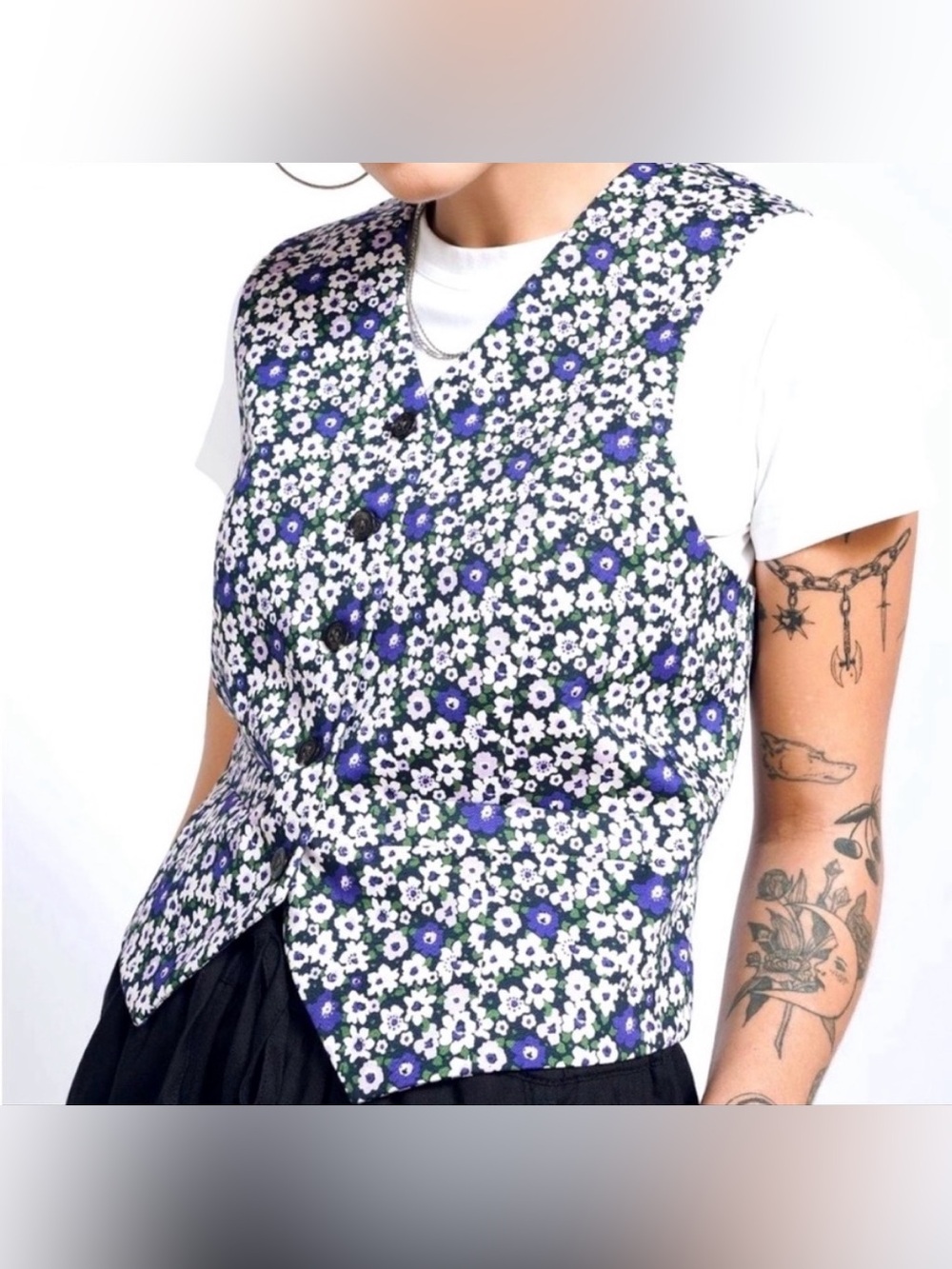 Wildfang The Ultimate Floral Vest Size S